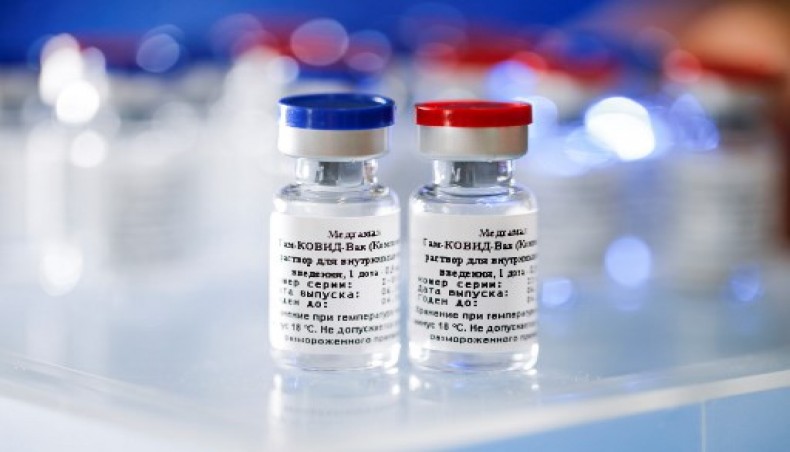 This handout picture taken on August 6, 2020 and provided by the Russian Direct Investment Fund shows the vaccine against the coronavirus disease, developed by the Gamaleya Research Institute of Epidemiology and Microbiology.- AFP photo