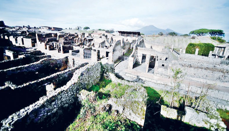 In this file photo taken on November 25, 2019 A general view shows houses by the cobbled Via di Nola at the archaeological site of Pompeii. — AFP photo