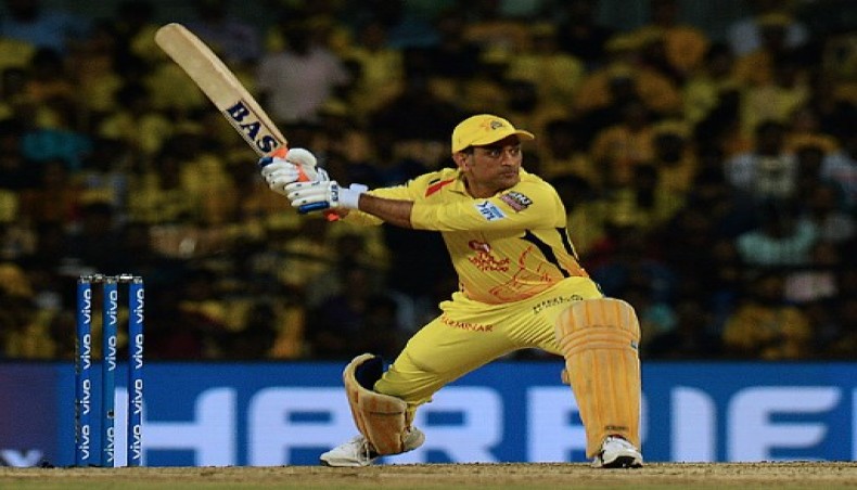 In this file photo taken on May 7, 2019, Chennai Super Kings cricket captain Mahendra Singh Dhoni plays a shot during the 2019 Indian Premier League (IPL) first qualifier Twenty20 cricket match between Chennai Super Kings and Mumbai Indians at the M.A. Chidambaram Stadium in Chennai. - AFP photo