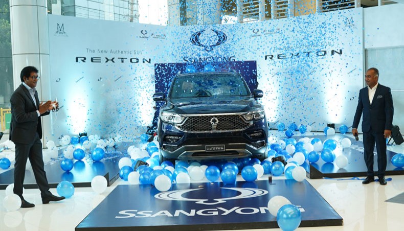 The Millennium SsangYong Motors Ltd launches SUV Rexton 2020 model in Bangladesh at a launching ceremony held at the Millennium Centre in Dhaka on Friday. — Press Release Photo