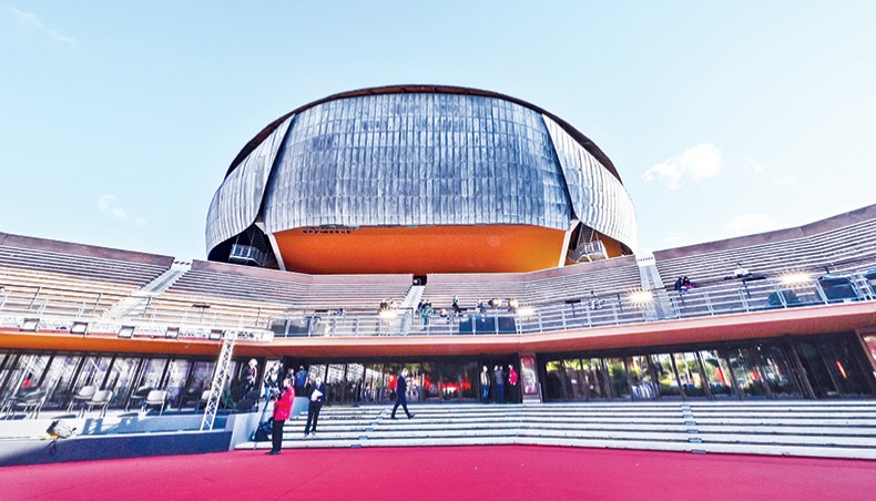 Spectators attend the screening of the film ‘Soul’ during the 15th Rome Film Festival (Festa del Cinema di Roma) at the Auditorium Parco della Musica in Rome on October 15, 2020. — AFP photo