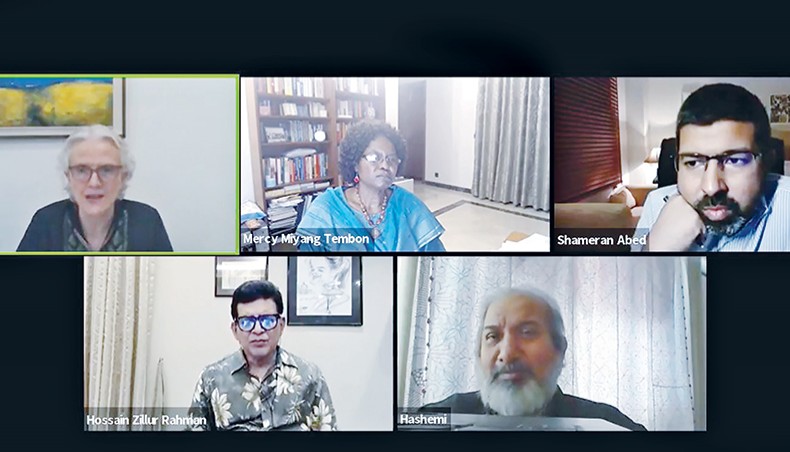 Experts on Saturday join a webinar organised by BRAC, marking International Day for the Eradication of Poverty. — Press release