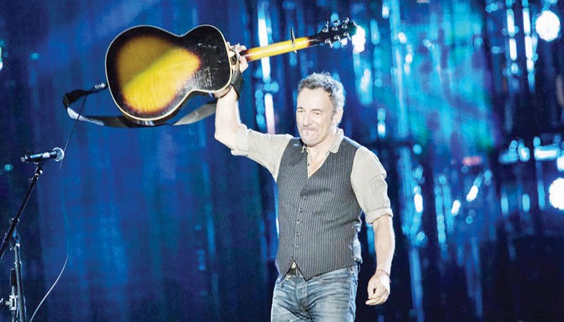 In this file photo taken on November 11, 2014 Bruce Springsteen performs during ‘The Concert for Valor’ on the National Mall in Washington, DC. — AFP photo