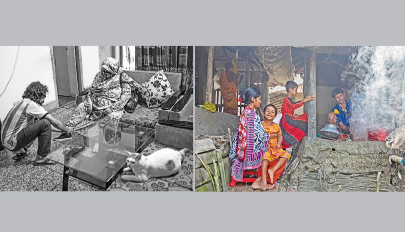 Photographs by Nazmul Nahid, left, Mohammad Masudur Rahman.
