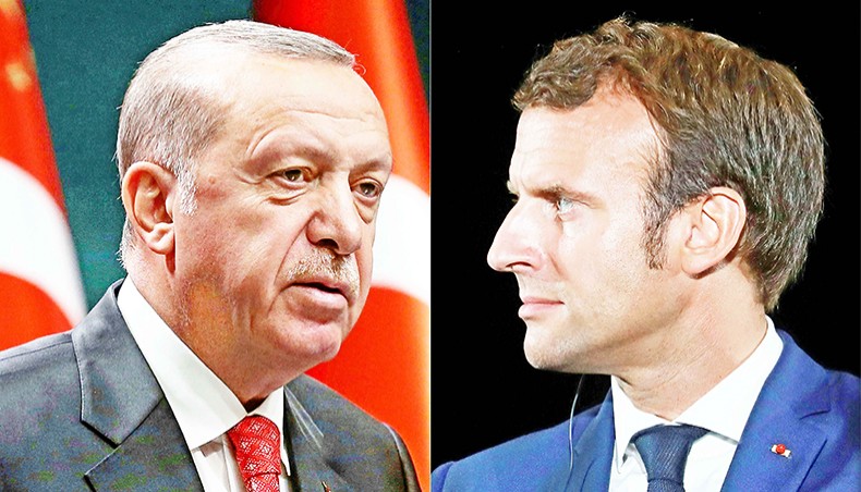 Recep Tayyip Erdogan, Emmanuel Macron