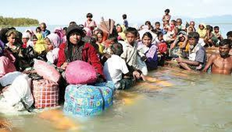 A file photo of Rohingya refugees