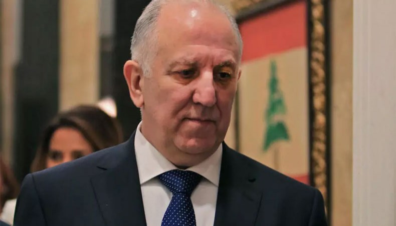 Lebanon’s outgoing interior minister Mohamed Fahmi, seen in this January 2020 picture, is being mocked for sexist remarks suggesting that women should start cooking due to a COVID-19 lockdown. — AFP file photo