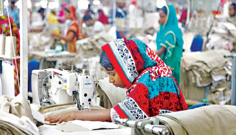 A file photo shows a worker sewing clothes at a readymade garment factory on the outskirts of Dhaka. The commerce ministry has decided to find ways of the liquidation of 133 ailing readymade garment factories amid complexities over payment of loans and interest liability of the factories. — New Age photo