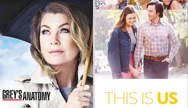 Posters of Grey’s Anatomy, left, and This Is Us. — IMDB