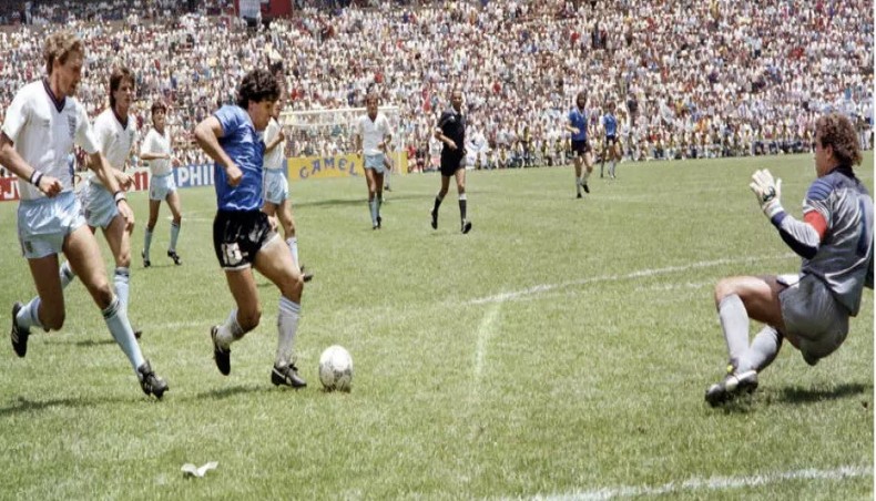 Tunisian referee Ali Bin NasserMaradona scored the 'Goal of the Century' in the game against England.- AFP file photo