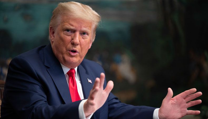 US president Donald Trump speaks to reporters after participating in a Thanksgiving teleconference with members of the United States military, at the White House in Washington, DC, on November 26, 2020. — AFP photo