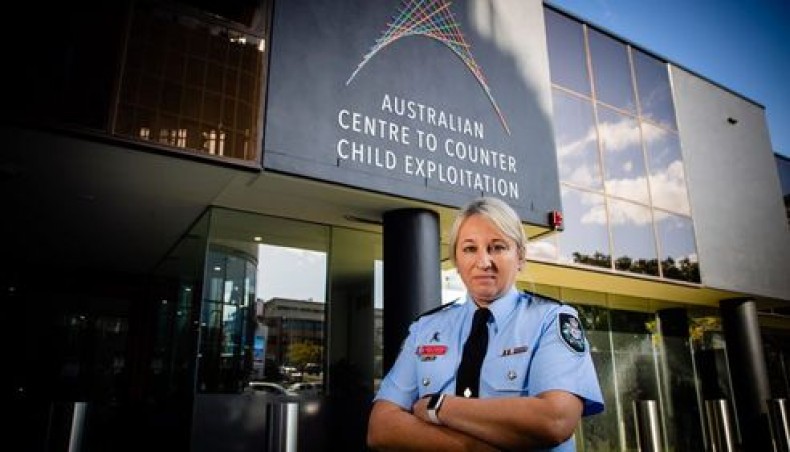This photo taken on September 2, 2020 shows Australian federal police detective superintendent Paula Hudson posing for a photograph at the Australian Centre for Child Exploitation offices in Brisbane. -- AFP photo