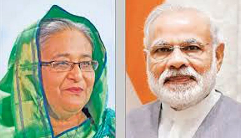 Sheikh Hasina and Narendra Modi