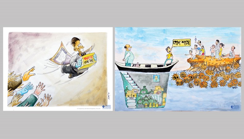 Cartoons portray corruption amid COVID-19 crisis Cartoons portray corruption amid COVID-19 crisis