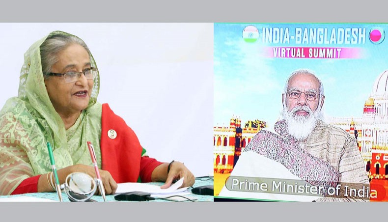Sheikh Hasina and Narendra Modi