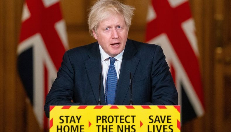Britain's prime minister Boris Johnson speaks during a virtual press conference on the novel coronavirus COVID-19 pandemic, at 10 Downing Street in central London on January 15, 2021. -- AFP photo