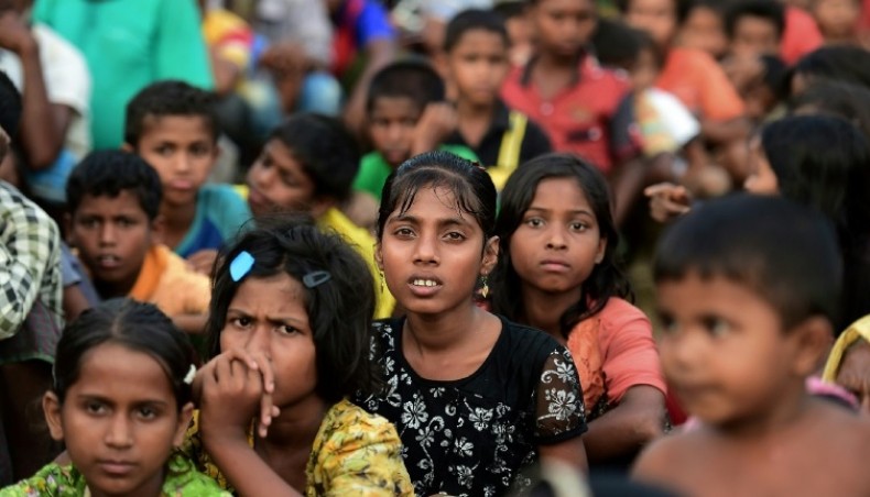 Rohingya children at a camp in Bangladesh. — AFP file photo