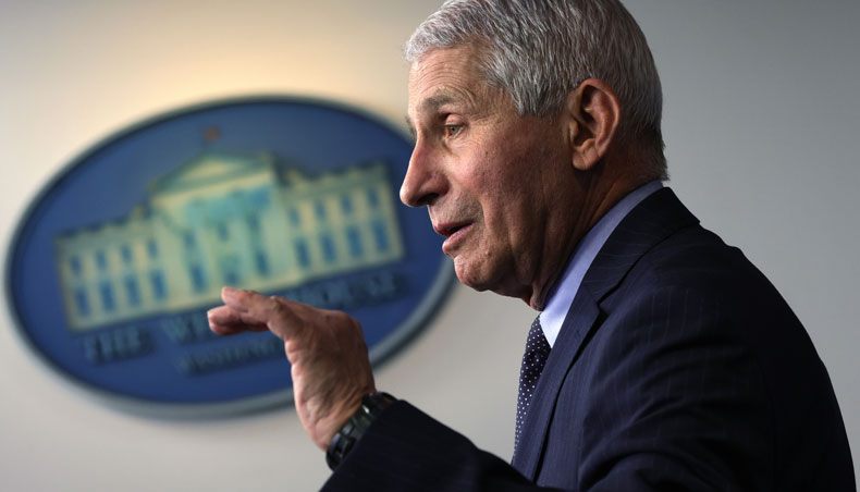Director of the National Institute of Allergy and Infectious Diseases Anthony Fauci speaks during a White House press briefing, conducted by White House press secretary Jen Psaki, at the James Brady Press Briefing Room of the White House January 21, 2021 in Washington, DC. — AFP photo