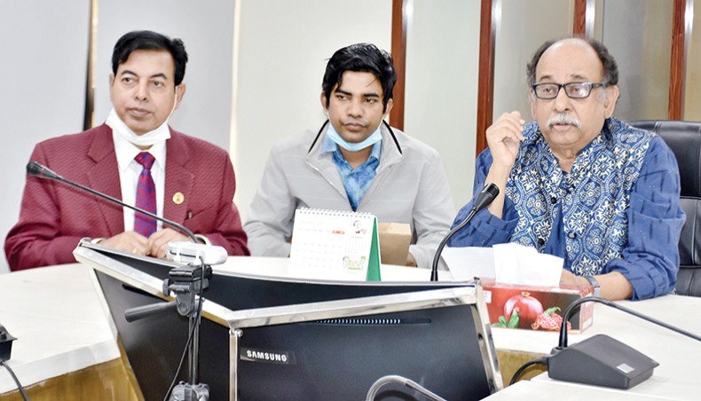 Bangla Academy arranges a press conference on Bangla Academy Literary Award on Monday. — press release photo