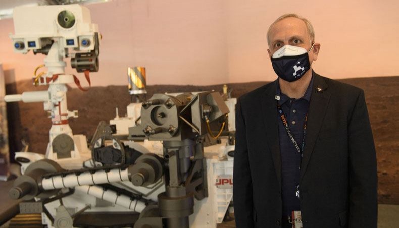 Acting NASA administrator Steve Jurczyk stands for a portrait at NASA's Jet Propulsion Laboratory following the successful Mars 2020 perseverance rover landing on February 18, 2021 in Pasadena, California. -- AFP photo