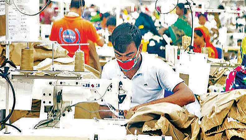 A file photo shows a worker sewing clothes at a garment factory on the outskirts of Dhaka. The government has restructured for a second time the committee formed to amend the Bangladesh Labour Rules 2015 in 2019. — New Age photo