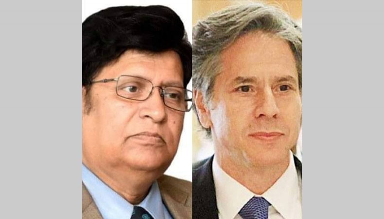 Bangladesh foreign minister AK Abdul Momen and US secretary of state Antony Blinken