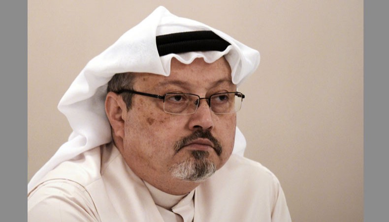 In this file photo taken on December 15, 2014 Saudi journalist Jamal Khashoggi attends a press conference in Manama. — AFP