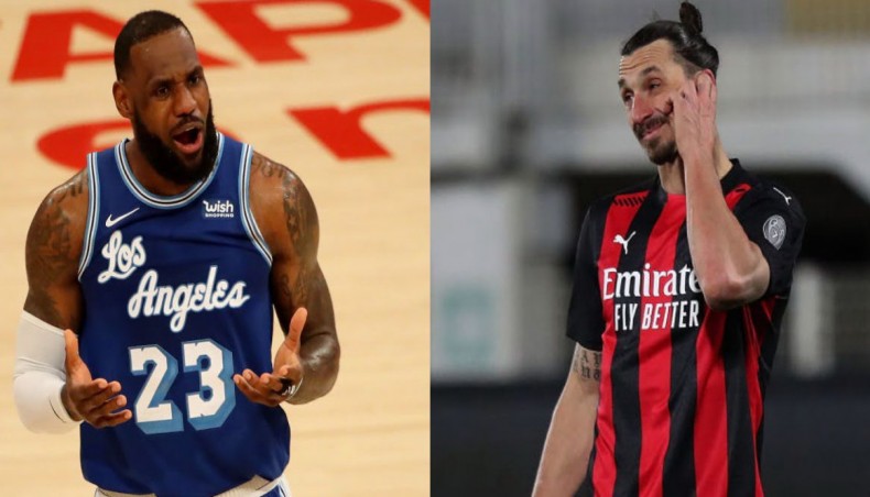 LeBron James and Zlatan Ibrahimovic