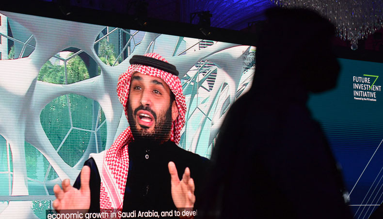 In this file photo taken on January 28, 2021 Saudi Crown Prince Mohammed bin Salman speaks during the Future Investment Initiative conference in a virtual session in the capital Riyadh. — AFP photo
