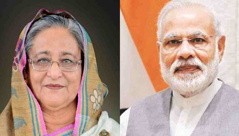 Sheikh Hasina and Narendra Modi