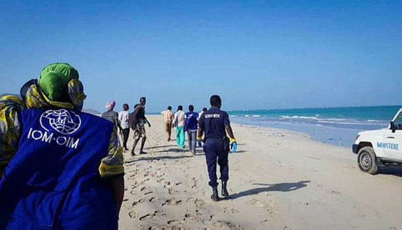 People search for survivors after two boats capsized off the coast of Godoria, Djibouti, on Jan 29, 2019. -- AFP file photo