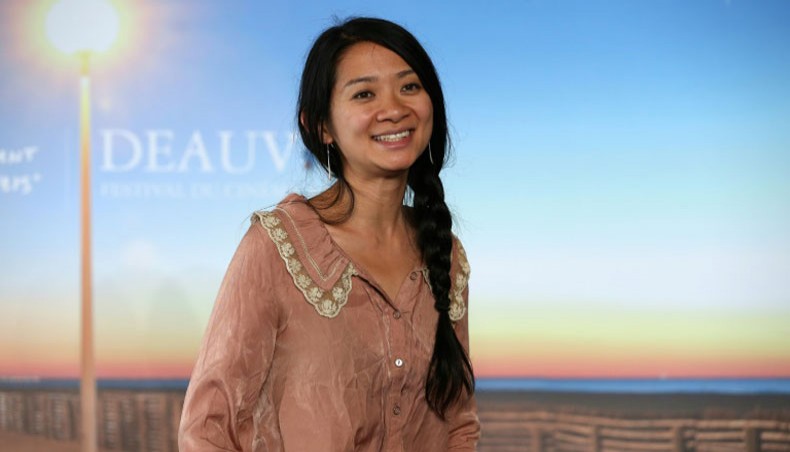 Chloe Zhao became the first female director in history to win the best drama Golden Globe with the semi-fictional film Nomadland. --AFP Photo