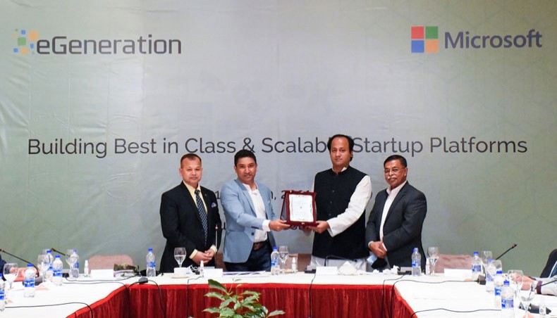 Microsoft and eGeneration hold a roundtable titled ‘Building Best in Class and Scalable Startup Platforms’ on Sunday at The Westin Dhaka. — Press Release