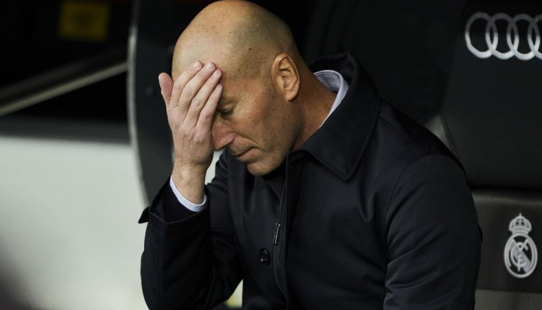 A file photo of Real Madrid coach Zinedine Zidane.