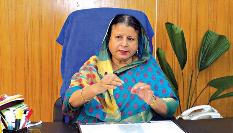 Bangladesh Hi-Tech Park Authority managing director Hosne Ara Begum speaks in an interview with New Age recently. — New Age photo