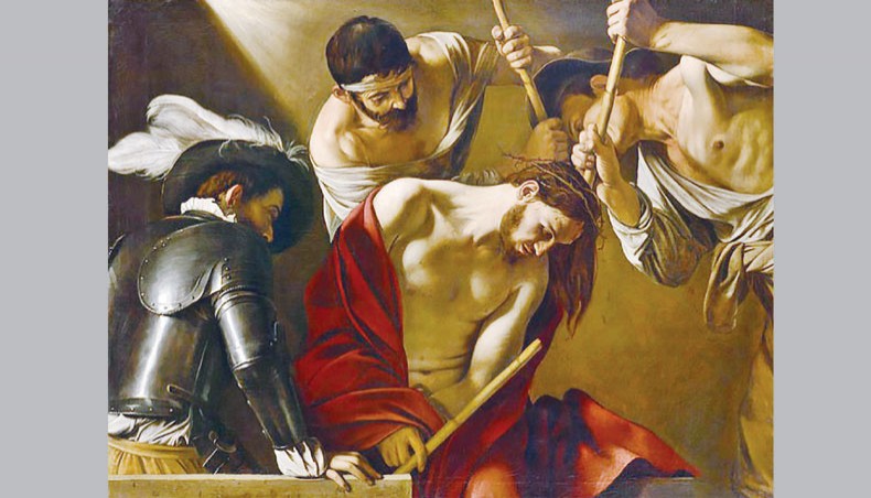 Coronation with Thorns by Caravaggio. — Wikipedia