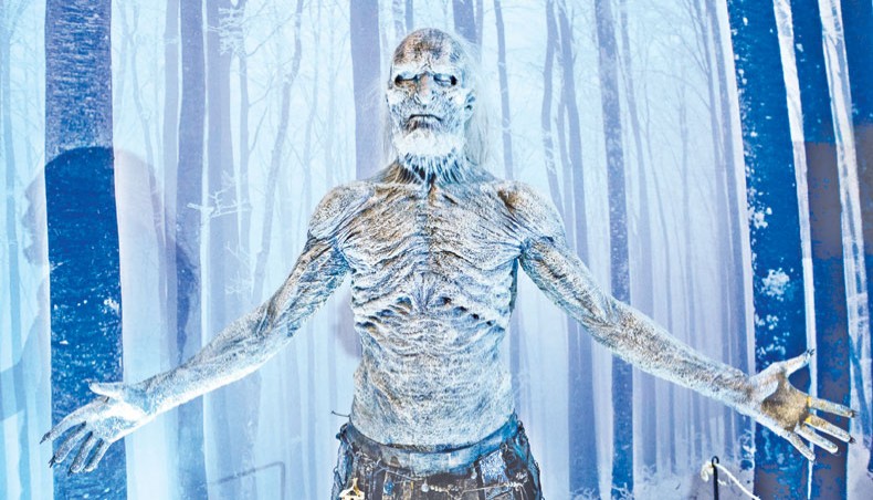 In this file photo taken on March 11, 2015 a model of the White Walker, character from the HBO American fantasy drama television series Game of Thrones is displayed at the International Game of Thrones exhibition in Stockholm. — AFP photo