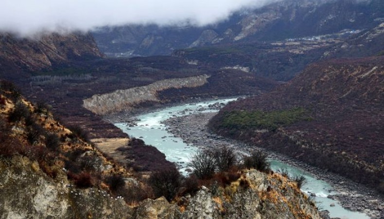 This photo taken on March 28, 2021 shows the Yarlung Zangbo Grand Canyon in Nyingchi city, in China’s western Tibet Autonomous Region. — AFP photo