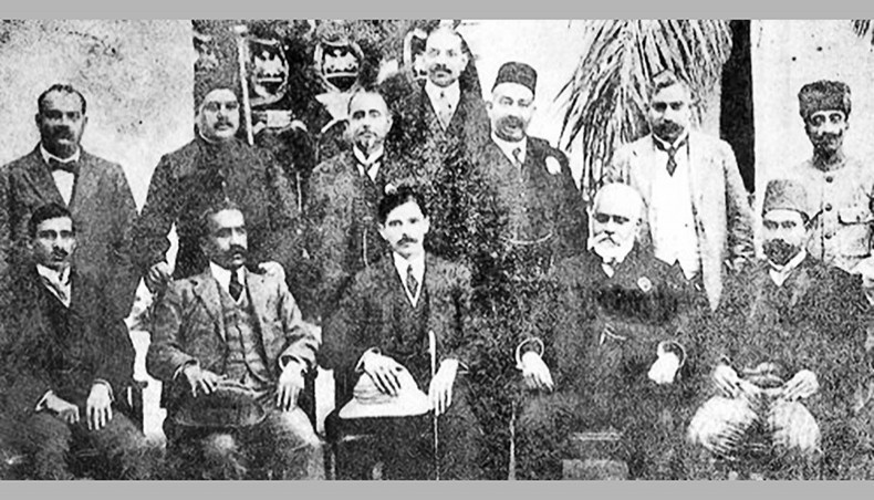 Mohammed Ali Jinnah and others at the time of the Lucknow Pact. — Wikipedia