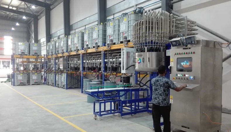 Photograph of a Siegwerk blending centre.