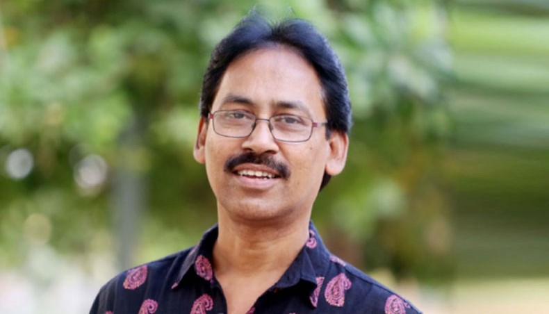 A collected photograph of music director Farid Ahmed