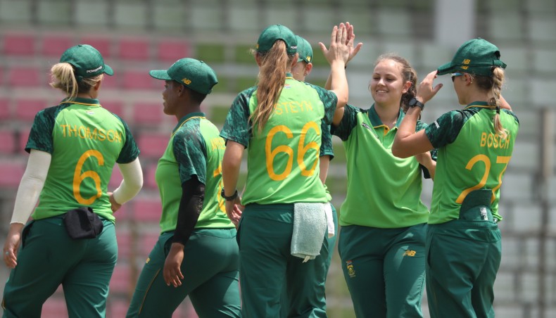 A file photo of South Africa women's emerging team. -- BCB photo