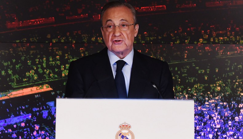 A file photo of Real Madrid president Florentino Perez.