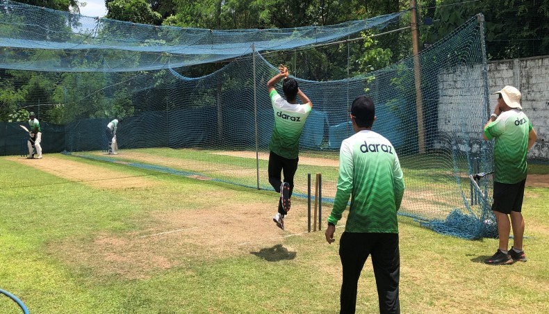 Bangladesh player attend a training session at Katunayake, Sri Lanka on Friday. — BCB photo