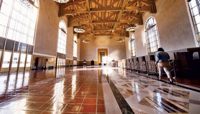 In this file photo taken on March 18, 2021, a view of the old ticketing concourse at the Downtown Los Angeles Union Station where part of the 2021 Oscars Ceremony will take place. — AFP photo