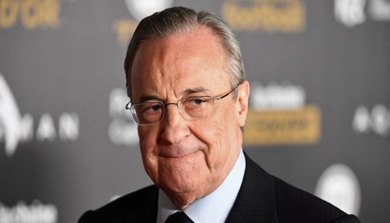 A file photo of Real Madrid and European Super League president Florentino Perez.-- AFP photo