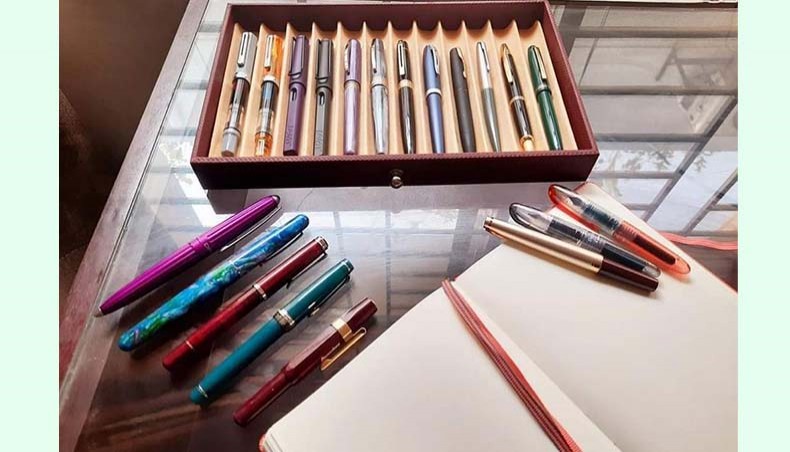 Personal collection of fountain pens of a Bangladeshi enthusiast.