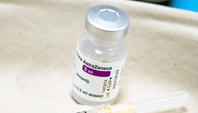 In this file photo taken on March 19, a syringe and a vial of the AstraZeneca vaccine against Covid-19 are pictured at the San Giovanni Bosco Hospital in Turin. — Agence France-Presse/Marco Bertorello