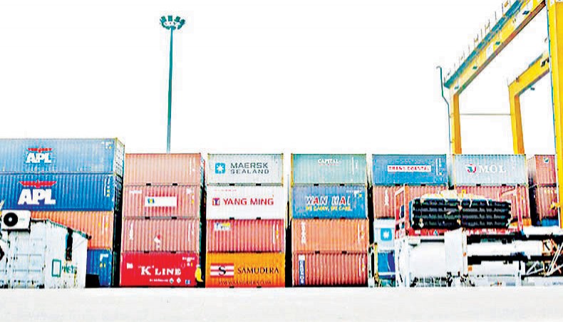 A file photo shows containers at the Chattogram port. The National Board of Revenue has taken a move to resolve the problem related to 30,000 unsettled export consignments with short shipment to facilitate exporters getting cash incentives and other services from the Bangladesh Bank. — New Age photo