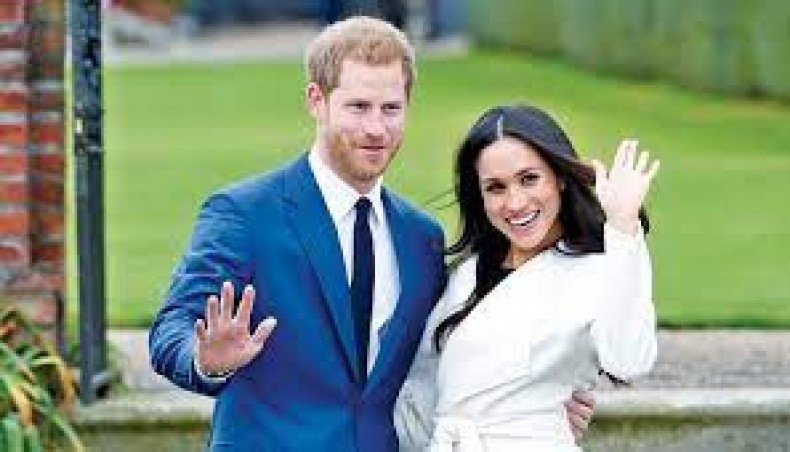 Prince Harry poses with Meghan Markle in the Sunken Garden of Kensington Palace, London, Britain, on November 27, 2017. — Reuters file photo